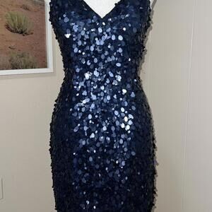 Women's Navy and Blue Dress